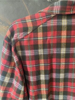 JACHS NY - Washed Flannel Button-Down Shirt Plaid